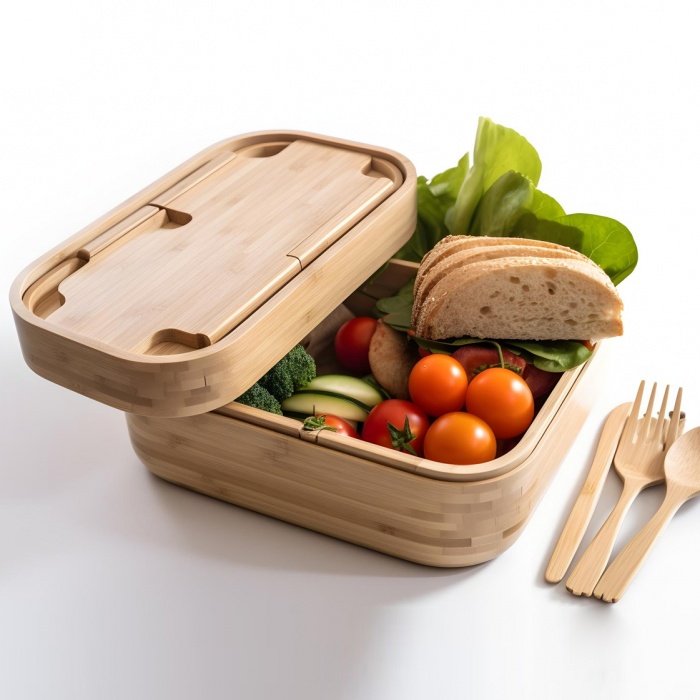 Wooden Container Lunch Box 